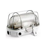 Interlight Bulkhead Bulley Weiß Bakelite max. 25W | 170x125mm - IP54 - Geeignet für 1x E27