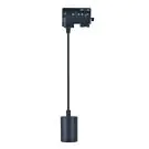 Noxion Schienenstrahler Pendelleuchte 3-Phasen Aluminium Schwarz | Geeignet f&uuml;r 1x GU10